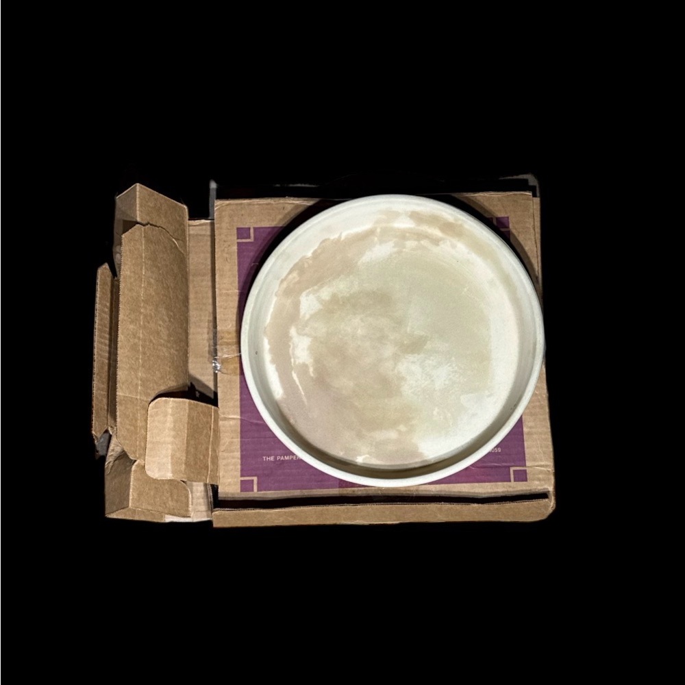 NIB Pampered Chef Deep Dish Baker Round Stoneware Pampered Chef Deep Dish Baker